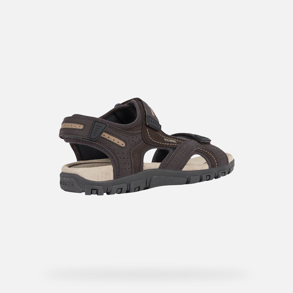 Sandalias Geox Homem Marrom - Strada - EUVIB9284
